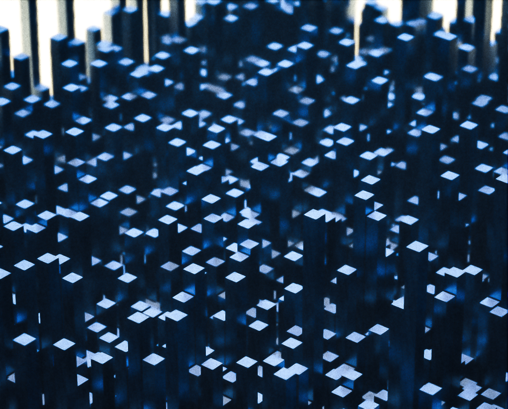 abstract vertical cubes